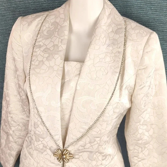 Vintage 80s Clara Clara by Vinette Rhinestone Embellished Jacket - Picture 3 of 17